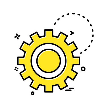 Çalışma araçlar simgesi tasarım, renkli vektör çizim 