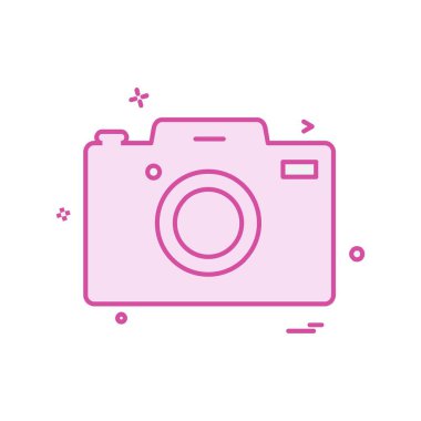 Kamera simgesi tasarım vektörü