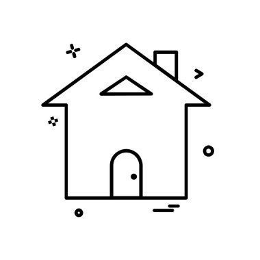 Ev simgesi tasarım vektörü