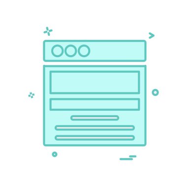 Web düzen simge tasarlamak vektör