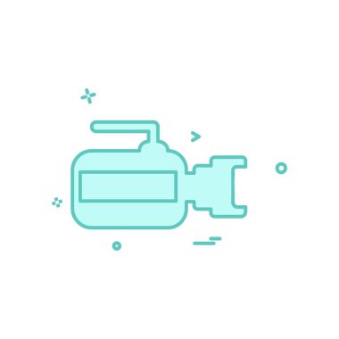 Kamera simgesi tasarım vektörü