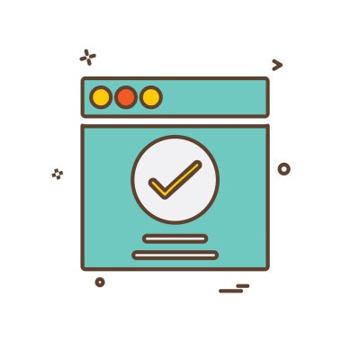 Web düzeni simge tasarım vektörü