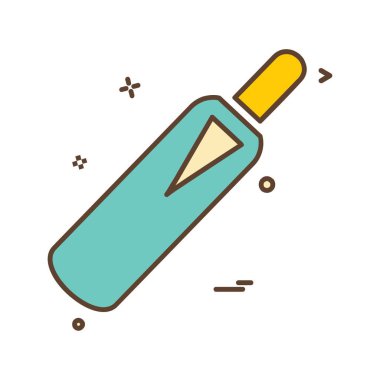 Kriket simgesi tasarım vektörü