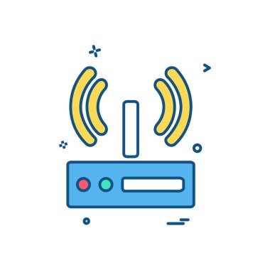 Wifi simge tasarım vektörü