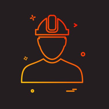 Erkek avatar simge tasarlamak vektör