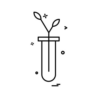 Tüp simgesi tasarım, renkli vektör çizim