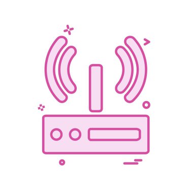 Wifi simge tasarım vektörü