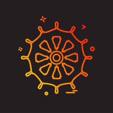 Yüzük simgesi tasarım, renkli vektör çizim