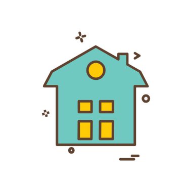 Ev simgesi tasarım vektörü