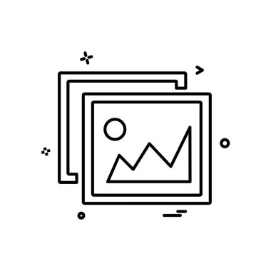 Resim simge tasarlamak vektör