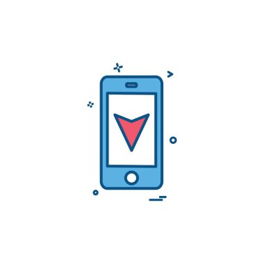 harita konumu mobil navigasyon simgesi vektör tasarımı