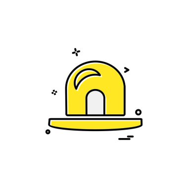 Alarm simgesi tasarım, renkli vektör çizim