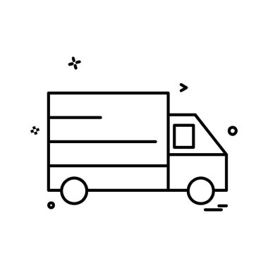 Kamyon simgesi tasarım vektörü