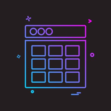 Web düzen simge tasarlamak vektör