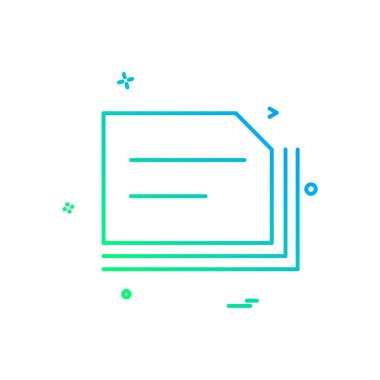 Klasör simgesi tasarım vektör illustr