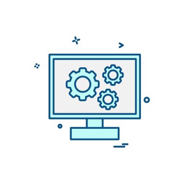 Şirket ofis simgesi tasarım vektörü 