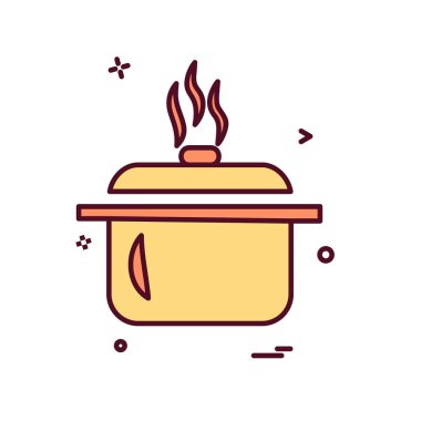 Gıda simgesi tasarım vektörü