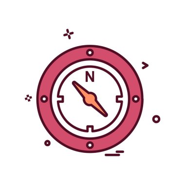 Seyahat simgesi tasarım vektörü 