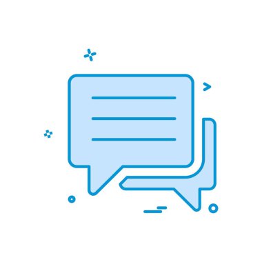 konuşma sohbet sms simge vektör tasarımı