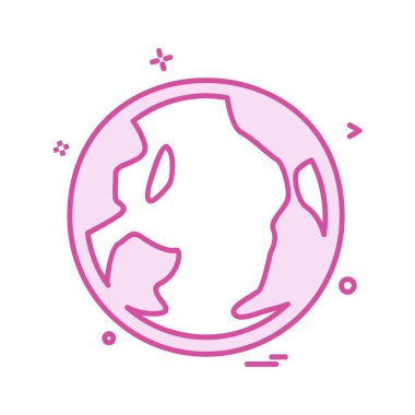 Küre simge tasarlamak vektör