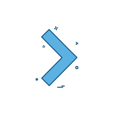 Ok simgesi tasarım vektörü