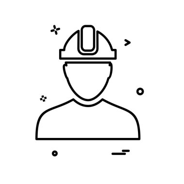 Erkek avatar simge tasarlamak vektör