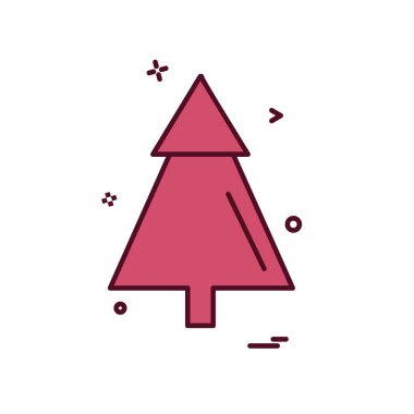 Noel ağacı simge tasarlamak vektör