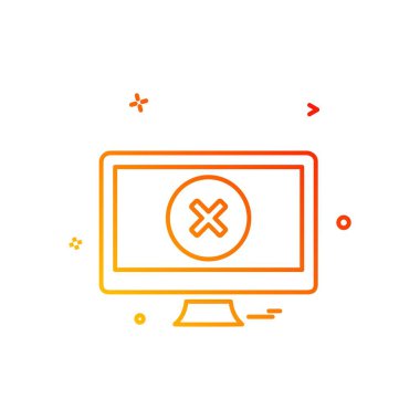 Bilgisayar simgesi tasarım vektörü