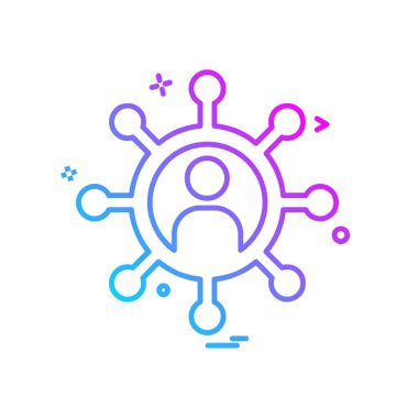 Vites simgesi tasarım vektörü