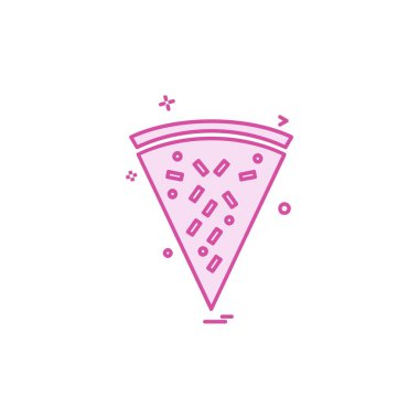 Pizza simge tasarlamak vektör 