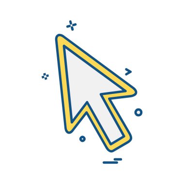 Ok simgesi tasarım vektörü