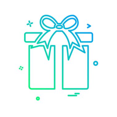 Giftbox simge tasarlamak vektör