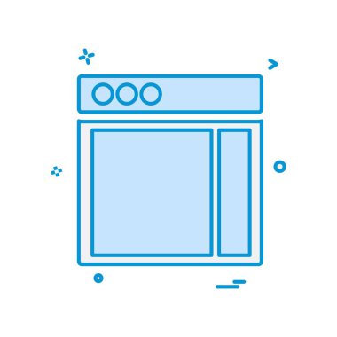 Web düzen simge tasarlamak vektör