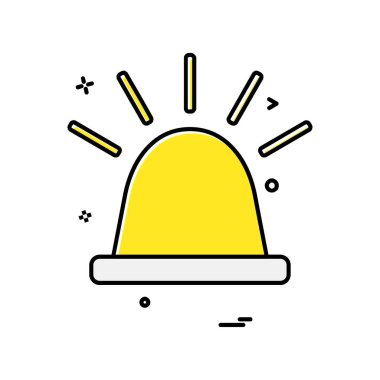 Siren simgesi tasarım vektörü