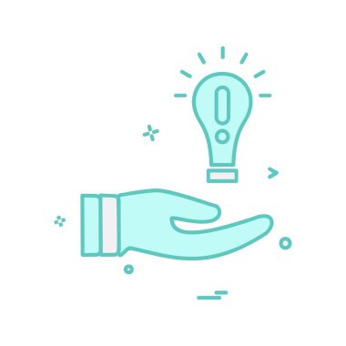 Fikir simge tasarlamak vektör