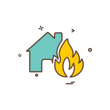 Ev simge tasarlamak vektör