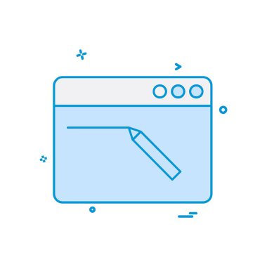 Web yerleşim simgesi tasarım vektörü