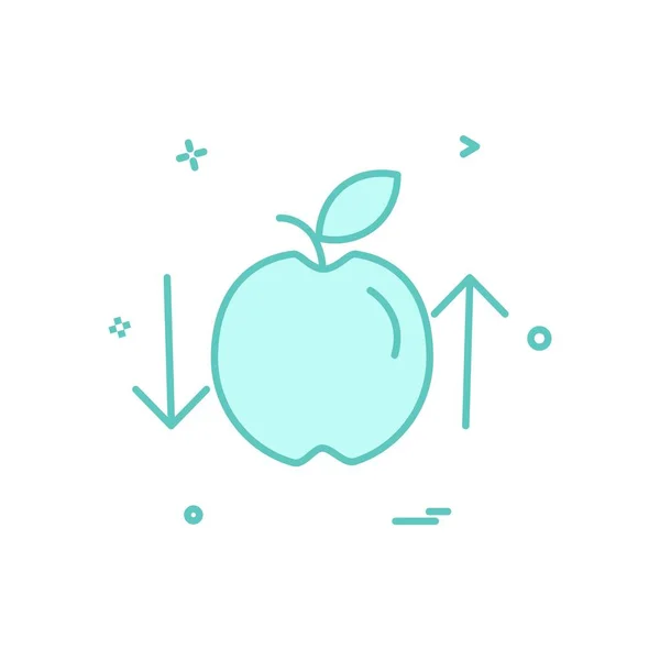 Apple Simge Tasarım Vektörü — Stok Vektör