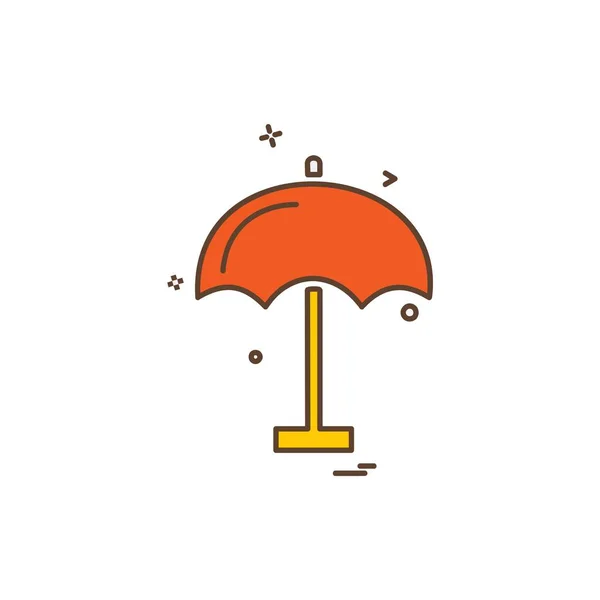 Umbrella Icon Design Vector Illustration — Stock Vector