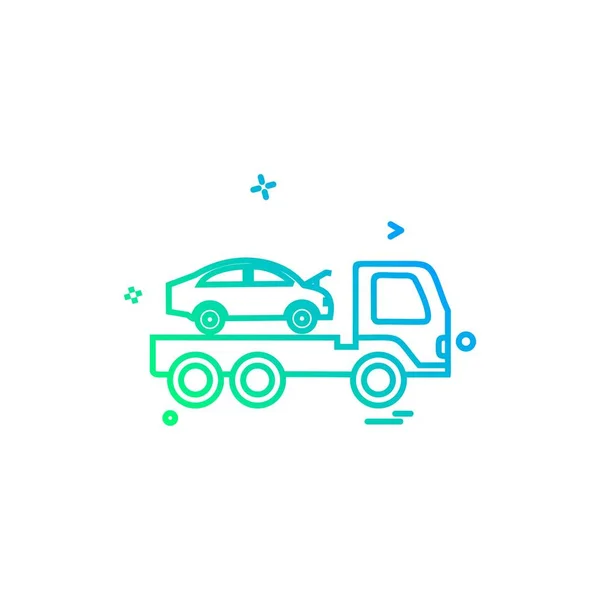 Car Workshop Icon Design Vector — Stock Vector