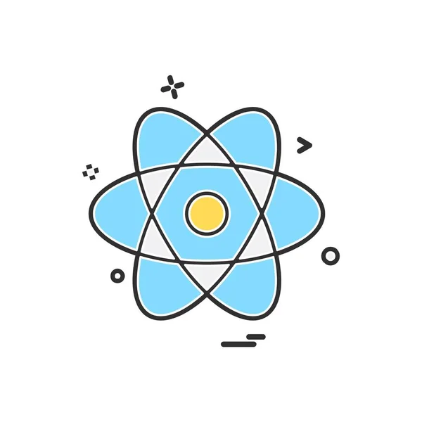 核のアイコン デザインのベクトル図 — ストックベクタ