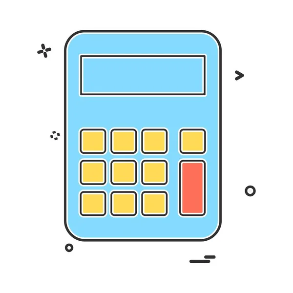 Wektor Projektu Ikony Kalkulatora — Wektor stockowy