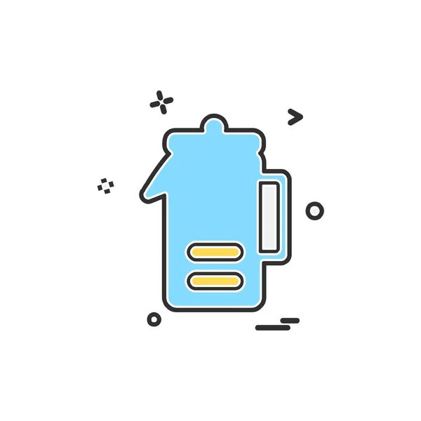 Drink Icon Design Bunte Vektorillustration — Stockvektor