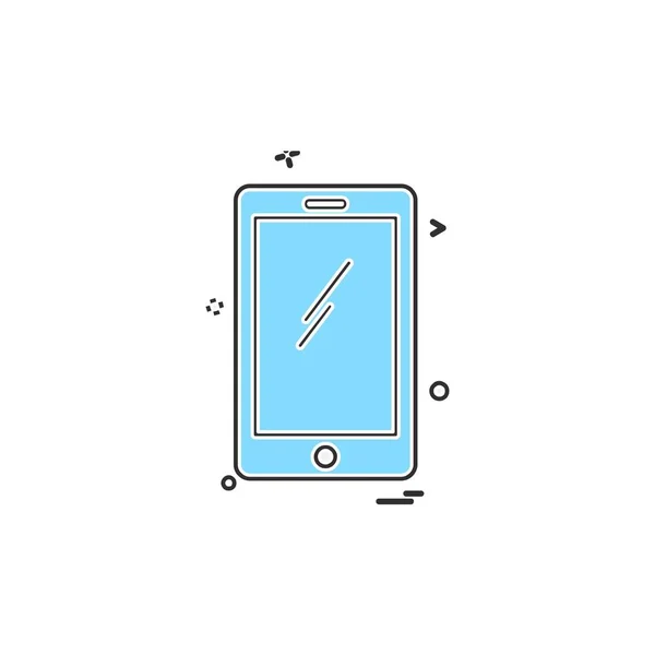 Icono Teléfono Inteligente Diseño Vector Ilustración — Vector de stock