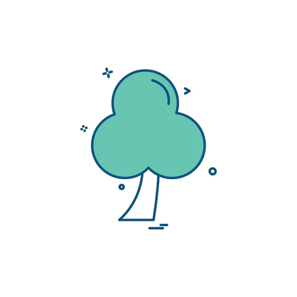 Árbol Icono Diseño Vector — Vector de stock