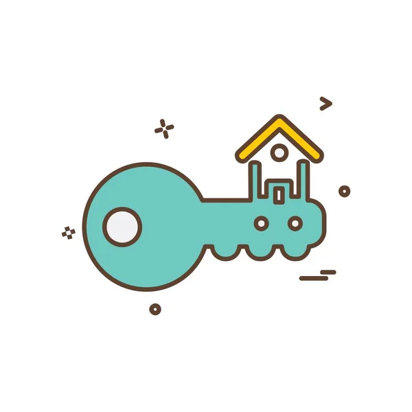 Real Estate Icoon Ontwerp Vector — Stockvector