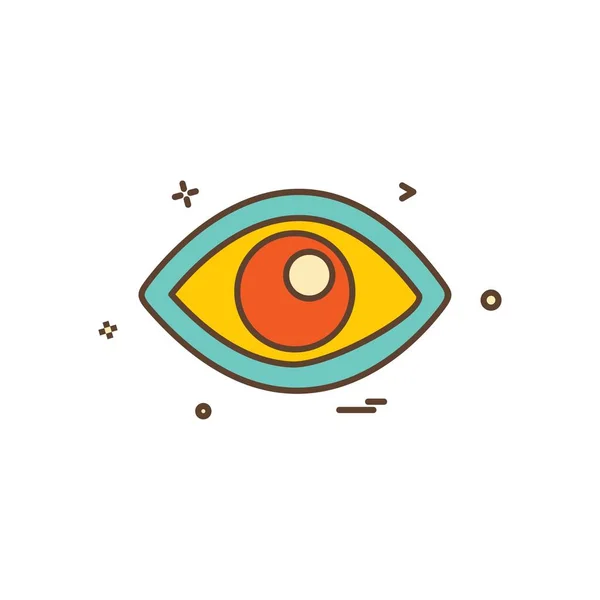 Eye Icon Design Vector — 스톡 벡터