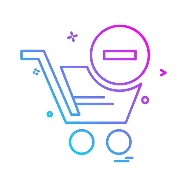 Shopping Ikone Design Vektor Illustration — Stockvektor