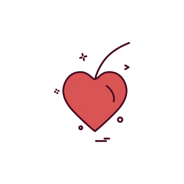 Corazones Icono Diseño Vector — Vector de stock