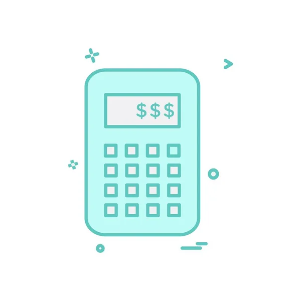 Vetor Design Ícone Calculadora —  Vetores de Stock